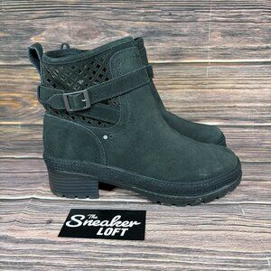 Muck Boots Women's Waterproof Liberty Suede Ankle Slip On Boots